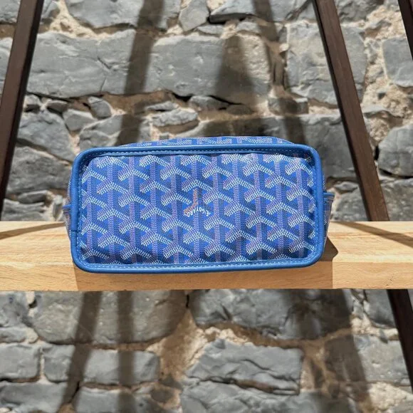 Goyard Blue Goyardine Mini Anjou Shoulder Bag - Picture 5 of 16